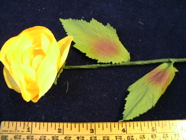 Vintage Millinery Flower 2 1/2" Ranunculus Rich Gold Trim for Hat KK 