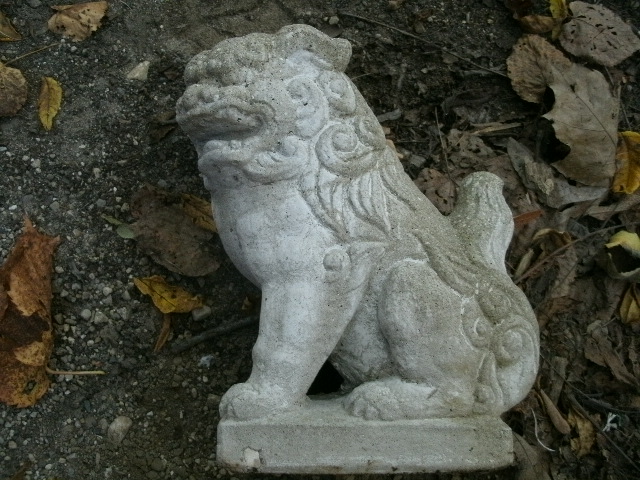 cement foo dogs