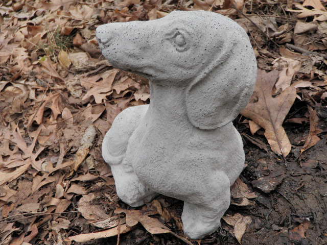 large cement dog statues