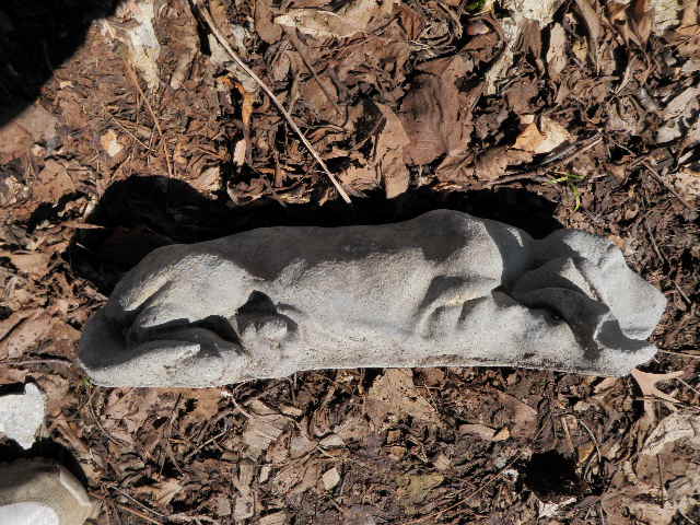 cement beagle statue